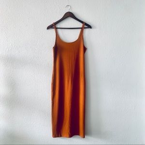 UO Bobby Ribbed Bodycon Midi Dress.